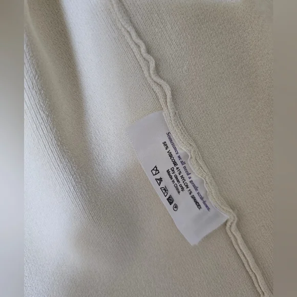 MM Lafleur Cardigan Woolf Blazer Womens Size Small Cream Open Front Jardigan - Picture 13 of 13